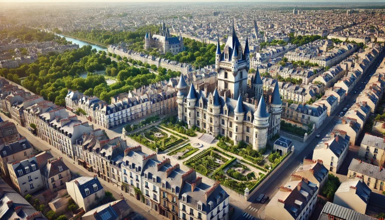 Vincennes vue de haut